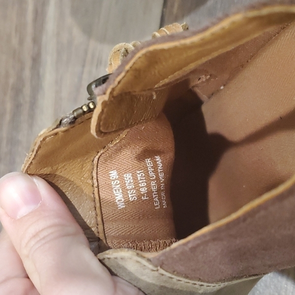 Sperry Top-Sider leather heel ankle shoes boots sz 9M - Picture 10 of 10